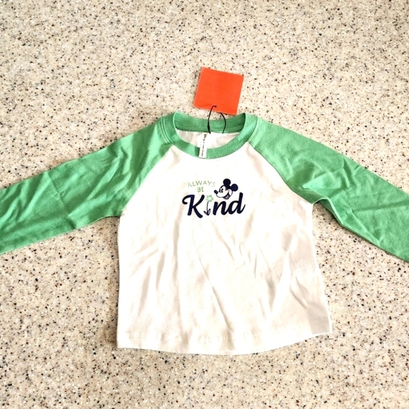 Disney x Janie and Jack Mickey Mouse Always Be Kind Shirt Size 6-12 months - Picture 1 of 3